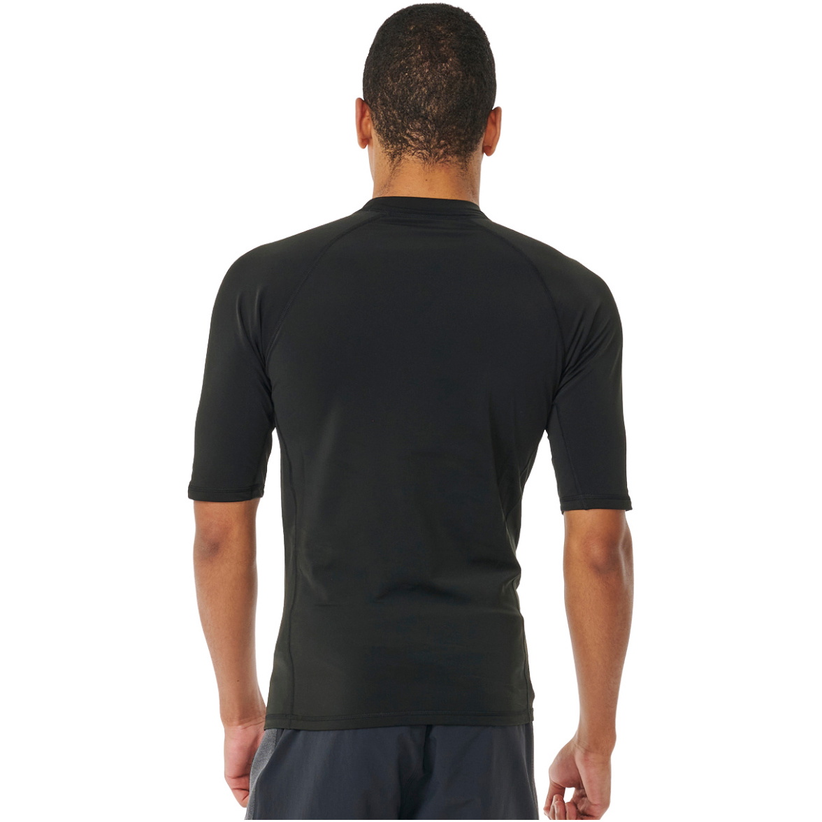 2025 Rip Curl Männer Icons UPF Brushed Short Sleeve Lycra Vest 154MRV - Black